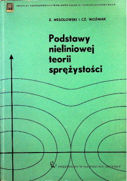 Podstawy nieliniowej teorii sprężystości