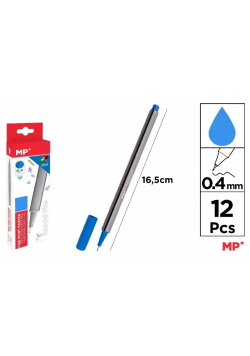 Cienkopis 0.4mm niebieski (12szt)