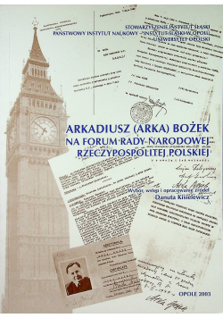 Arkadiusz Arka Bożek na forum rady narodowej rzeczpospolitej polskiej