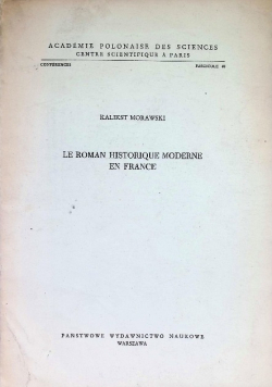 Le roman historique moderne en france