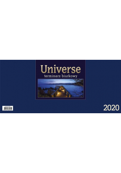 Kalendarz 2020 Biurkowy Universe - granatowy