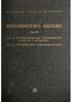 Budownictwo ogólne Tom III