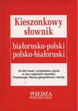 Kieszonkowy słownik białorusko - polski  polsko - białoruski