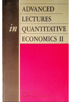Advanced Lectures in Quantitative Economics II