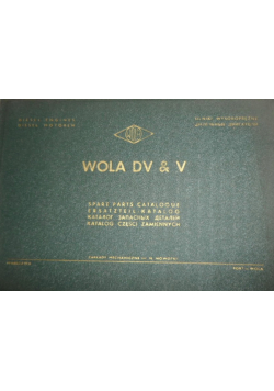 Wola DV & V Katalog części zamiennych