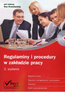 Regulaminy i procedury w zakładzie pracy + CD