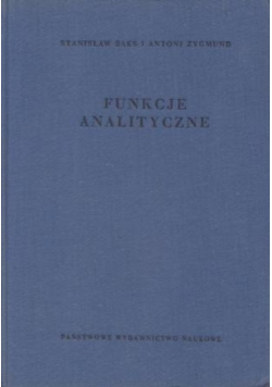 Funkcje analityczne