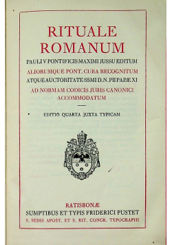 Rituale Romanum 1925 r.