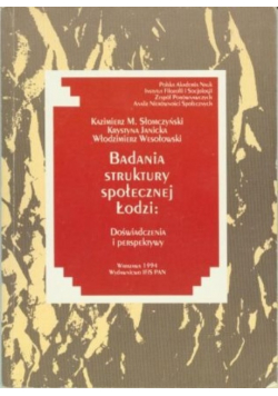 Badania struktury społecznej Łodzi