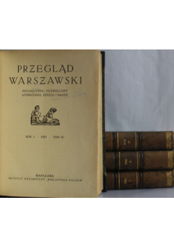 Przegląd warszawski Tom od I do IV 1922 r