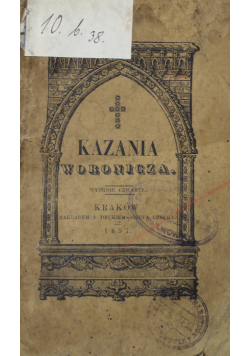 Kazania Nauki Parafialne Tudzież Homilie i Odezwy 1857 r.