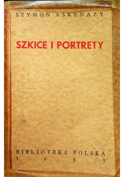Szkice i portrety 1937r