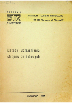 Metody wzmacniania stropów żelbetowych