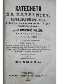 Katecheta na kazalnicy Tom I 1859 r.