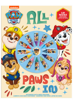 Zestaw do kolorowania z 12 mini kredkami Paw Patrol PW19957