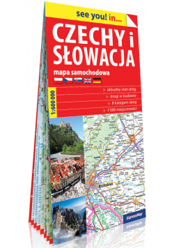 Czechy i Słowacja papierowa mapa samochodowa 1:600 000