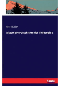 Allgemeine Geschichte der Philosophie