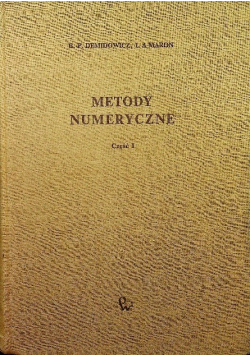 Metody numeryczne Część I