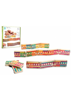 BS toys drewniany pociąg domino