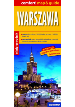 Warszawa map & guide 1:26 000