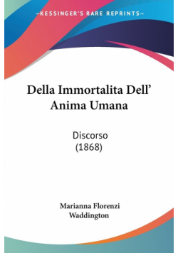 Della Immortalita Dell' Anima Umana