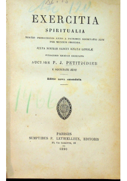 Exercitia  1890 r