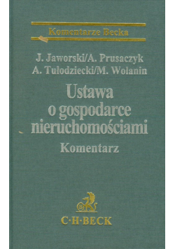 Ustawa o gospodarce nieruchomościami. Komentarz