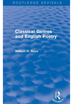 Classical Genres and English Poetry (Routledge Revivals)