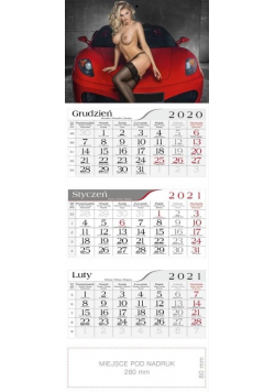Kalendarz 2021 Trójdzielny Dziewczyna CRUX