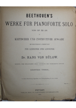 Beethovens Werke fur pianoforte solo 1884 r.