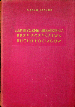 Elektryczne urządzenia bezpieczeństwa pociągów