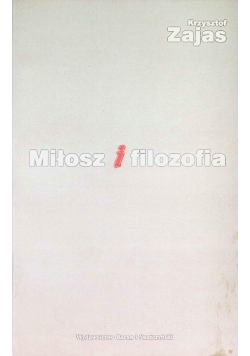 Miłosz i filozofia