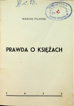 Prawda o księżach 1935 r.