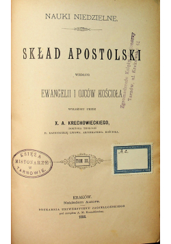 Skład apostolski tom III 1888 r