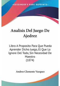 Analisis Del Juego De Ajedrez