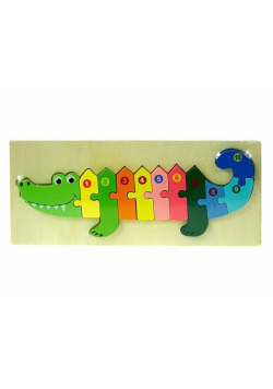 Puzzle drewniane Krokodyl