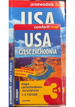 USA. Część zachodnia 3w1 przewodnik + atlas + mapa