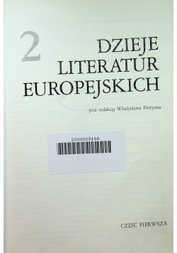 Dzieje literatur Europejskich
