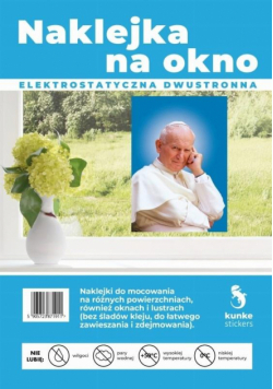 Naklejka na okno Jan Paweł II A3