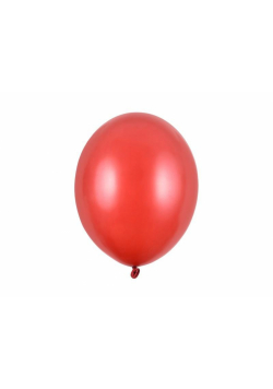 Balony Strong Metallic Poppy Red 30cm 10szt