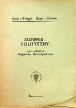Słownik polityczny