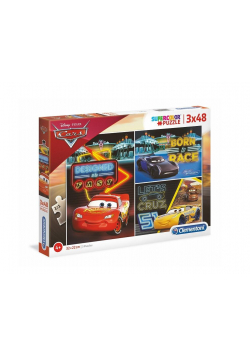 Puzzle 3x48 Super kolor Cars