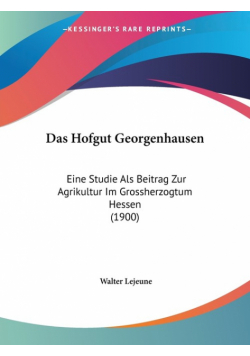 Das Hofgut Georgenhausen