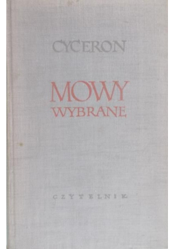 Cyceron  Mowy wybrane