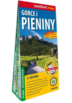 Gorce i Pieniny laminowana mapa turystyczna 1:50 000