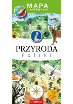 Mapa z naklejkami Przyroda Polski