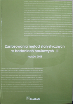 Zastosowanie metod statycznych w badaniach naukowych III