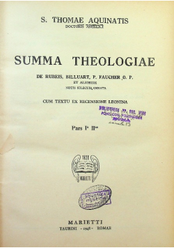 Summa theologiae Part 2 1948 r.