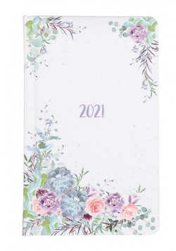 Kalendarz kieszonkowy A6 2021 Wianek kwiatów ALBI