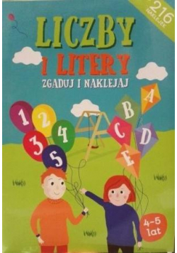 Liczby i literki. Zgaduj i naklejaj